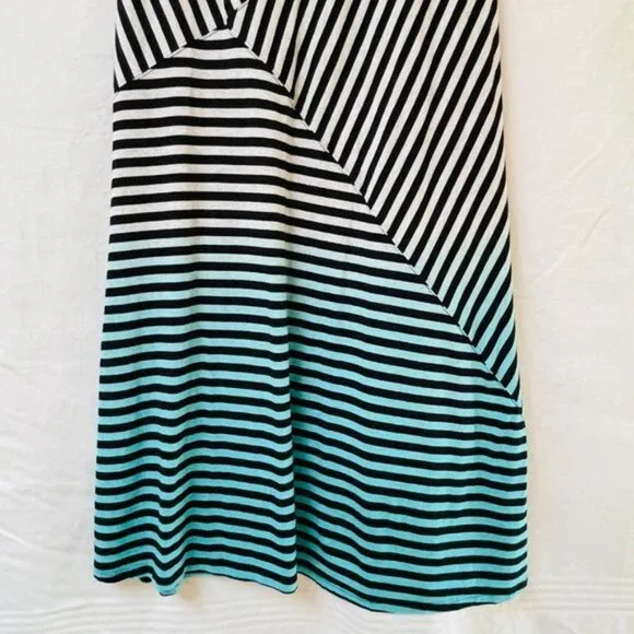 Calvin Klein Maxi Skirt Womens Small Stripes Quick Dry Festival Patchwork - Picture 6 of 10